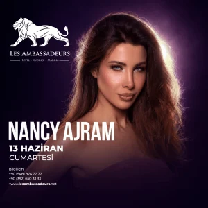 Nancy Ajram, 13 Haziran’da Les Ambassadeurs Hotel & Casino Sahnesinde