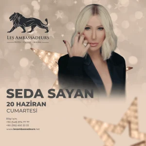 20 Haziran’da Les Ambassadeurs’ta Seda Sayan Rüzgârı Esecek